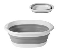 ZKGYUS Bassine Pliable, Bassine Retractable seau pliable en silicone sain et inodore, Bol à Vaisselle Ronds Pliable Cuvette peu Encombrant pour Voyage Camping et Cuisine,23 * 25cm