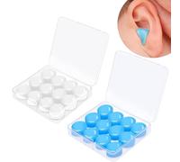 ZKGYUS Bouchons d'Oreille En Silicone, 24 Pices Bouchons d'Oreille pour Dormir Moulables, Boule Quies Silicone Réutilisables et Étanches, Bouchons d'Oreilles pour Natation Sommeil Avions Apprentissage