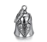 ZKGYUS clochette moto, guardian bell moto, Acier Inoxydable Moto en Forme d'ange Gardien à Suspendre, Angel Biker Guardian Gremlin Bell, Moto Cyclisme, Vélos