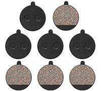 ZKGYUS Jeu de 4 Paires Plaquettes de Frein pour Trottinette électrique, Plaquette de Frein Semi-métal - Pièces de Rechange de Frein à Disque en Métal et Résine Semi-Métallique