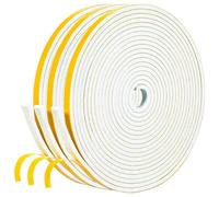 ZKGYUS Joint Fenetre Isolation Anti Froid, 15m Joint Porte d'entrée Mousse Adhésif 6 x 3mm Bande Etancheite Autocollante Isolant Fenêtre Contre le vent, Anti pluie, Anti-bruit