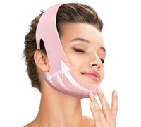 ZKGYUS mascarillas reutilizables en V, máscara de papada, para doble mentón y piel facial flácida,rosa