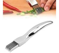 ZKGYUS Shred Silk The Knife, couteau à oignon vert haché en acier inoxydable, couteau tomate, couteau à déchiqueter, gadget multifonctionnel pour trancher les aliments ménagers
