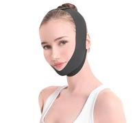 ZKGYUS V Line Lifting Mask Doble Reductor de Barbilla Cinturón de Elevación de Estiramiento Facial Correa Facial Reutilizable y Ajustable,Puede utilizarse en todas las estaciones,negro