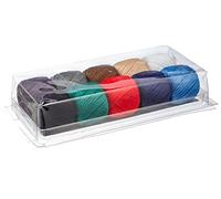 ZKH Lot de 10 pelotes de fil à repriser en coton de 20 m, couleurs assorties