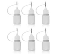 ZKHSEOU Paquet de 6 applicateurs de Bouteilles en Plastique de précision, Bouteilles distributrices, Bouteilles de seringue, applicateurs de Bouteilles en Plastique de précision pour Encre à Alcool