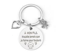 ZKIUOA Cadeau Fils Noel Porte Clef Homm Idée Original Cadeau Ado Garçon Anniversaire Cadeaux Pour Mon Fils Cadeaux Adolescent 10 11 12 13 Ans Garcon Ans