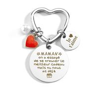 ZKIUOA Cadeau Maman Noel Cadeau Fete Des Meres Porte Clef Maman Idee Cadeaux Anniversaire Idée Cadeaux Femme Anniversaire Original Belle Mere