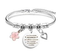 ZKIUOA Cadeau Nounou Original Bracelet Nounou Idee Cadeau Nounou Fin De Contrat Cadeau Pour Nounou Cadeau Merci Nounou Idee Cadeau Nounou Noel Cadeau Noel Nounou