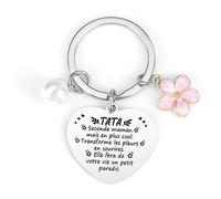 ZKIUOA Cadeau Tata Cadeau Pour Tata Porte Clef Original Cadeau Famille Porte Clef Femme Tata Cadeau Anniversaire Tata Cadeaux De NoëL Tata Anniversaire Cadeau De Fête Des Mères Tata Idee