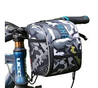 Zkixuiwi Panier de vélo pour Enfants, Organiseur de Guidon de vélo, Accessoire de décoration de vélo Avant Camouflage pour Adultes et Enfants, Sac de vélo Cool pour garçons et Filles, Convient pour