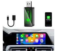 ZKJAYOE Adaptateur Carplay sans Fil Compatible avec VW Toyo AUD MZD Mitsu et Plus, Dongle USB pour CarPlay Filaire OEM, Stick Apple Carplay sans Fil 5.8Ghz Mise à Jour 2024