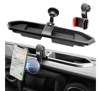 ZKJAYOE Support magnétique de téléphone Jeep pour Wrangler JL JLU et Gladiator JT 2018-2023 - Support de téléphone de tableau de bord avec Magsafe pour Jeep Wrangler et Gladiator 2/4 portes (pas pour