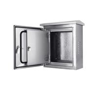 zklaseot Coffret Électrique en Acier Inoxydable, Boîtier De Distribution Extérieur/intérieur Étanche IP66, avec Hublot D'observation(40X30X20cm)