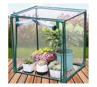 zklaseot Mini Serre pour Plantes D'intérieur Et D'extérieur, Serre Chaude avec Porte À Fermeture Éclair Enroulable, Couverture De Serre pour Plantes De Jardinage(100x80x150cm)