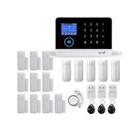 ZKLGS Alarme Maison sans Fil, Système D'alarme De Sécurité Domestique GSM, avec Clavier sans Fil Et Capteur De Mouvement, Anti-vol, Application TUYA, Kit Intelligent De Télécommande