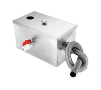ZKLGS Bac à Graisse, 350 * 200 * 200mm for Restaurant Cuisine Outils de Traitement des eaux usées séparateur de Graisse en Acier Inoxydable intercepteur séparateur d'eau d'huile