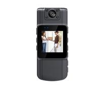 ZKLGS Caméra Pieton 2K Mini caméra HD écran LED 180 Rotatif Len Corps de Police porté caméras Portable Poche Sport DV DVR caméscope PC Webcam