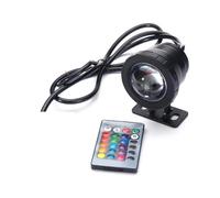 ZKLGS Projecteur LED extérieur, 10W 20W RGB LED Projecteur Fontaine sous-Marine Piscine Étang Aquarium Projecteur Ampoule Lampe Jardin Extérieur pour Portes de Garage de Jardin(Zwart,20w)