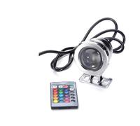 ZKLGS Projecteur LED extérieur, 10W 20W RGB LED Projecteur Fontaine sous-Marine Piscine Étang Aquarium Projecteur Ampoule Lampe Jardin Extérieur pour Portes de Garage de Jardin(Silver,20w)