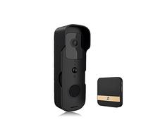 ZKLGS Sonnette sans Fil avec Camera, Tuya Smart Video Doorbell IP Camera Outdoor Wireless Doorbell Intercom Smart Home Security Protection Camera pour la sécurité de la Maison(Zwart,with Bell)