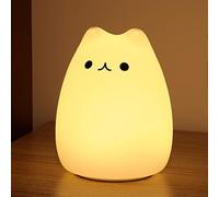ZKLiLi Kids cute silicone chaton Light, belle lampe de chevet pour accompagner les enfants, idéal pour les cadeaux d'anniversaire pour les enfants