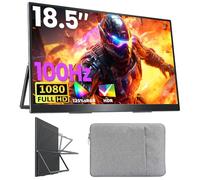 ZKMAGIC Upperizon Portable Monitor 18.5 inch 1080P 100Hz 72% NTSC USB-C HDMI Large Portable Monitor for Laptop MacBook Xbox PS4/5 Switch, Travel Monitor with Kickstand VESA Speakers