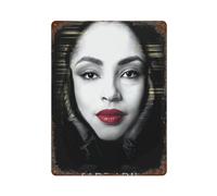 ZKMBMU Poster Singer Sade Adu - Décoration murale en métal - Décoration moderne - 40 x 30 cm