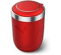 ZKNing Car Ashtray pour Opel Frontera 2025 2024, Self-Extinguishing Ashtray Detachable Easy Clean LED Portable Stainless Steel Ashtray with Lid for Home, Office and Travel,Red
