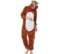 ZKomoL Pyjama onesie pour cosplay, adulte, unisexe, modèle tigre, L