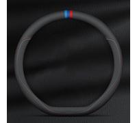 ZKSJFU Couvre Volant Voiture pour Nissan Micra K14 2017 2018 2019 2020 2021 2022 2023 2024-pr, Antidérapant Respirant Housse De Volant Voiture Universal 37-38cm, Couvre Volant Cuir Accessoires Auto