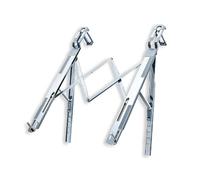 ZKSJFU Support Volant Pliable pour Hyundai Solaris Accent Excel Pony Brio Verna Avega, Hauteur réglable,Ventilé,Support Pliable et Portable pour Ordinateur Portable,A-Silver