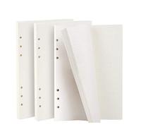 ZKSM Recharges de papier A5 - 135 feuilles/270 pages - 6 trous - Pour agenda Filofax Bullet Journal, 21 x 14 cm (pointillés)