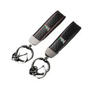 ZKSXSM Porte-clés de Porte-clés de Moto en Fibre de Carbone pour Accessoires Maxi Set Cagiva, Rouge