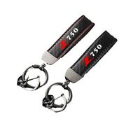 ZKSXSM Porte-clés de Porte-clés de Moto en Fibre de Carbone pour Accessoires Z750 Z 750, Rouge