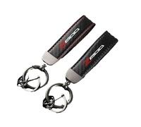 ZKSXSM Porte-clés de Porte-clés de Moto en Fibre de Carbone pour Accessoires Z800 Z 800 2013-2017, Rouge