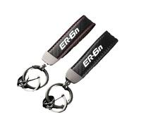 ZKSXSM Porte-clés de Porte-clés de Moto en Fibre de Carbone pour ER6N ER-6N ER 6N Accessoires, Rouge