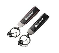 ZKSXSM Porte-clés de Porte-clés de Moto en Fibre de Carbone pour H/Onda Shadow VT 400 600 750 1100 Accessoires, Rouge