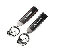 ZKSXSM Porte-clés de Porte-clés de Moto en Fibre de Carbone pour Y/amaha XMAX300 XMAX250 X Max Xmax X-Max 300 250 125 250 300 400, Noir