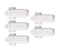 ZKT16 Ensemble de connecteurs de Fil de bornier à vis de Type T pour Fils toronnés et Solides, kit d'épissure électrique 1000 V 80 A pour interrupteurs et Prises, matériau ABS, 5