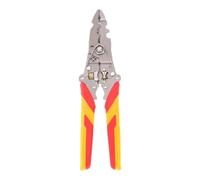 Zktfyshk 15 en 1 Roue Réglable Pliable Fil Dénudage Outil Sertisseur Pince Coupe-Câble pour Électriciens