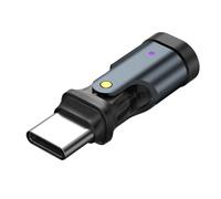Zktfyshk Adaptateur USB C rotatif à 180 degrés PD240W 5A Charge rapide 480 Mbps Transfert de données pour téléphones 15 16 appareils de type C Connecteur rotatif USB C