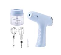 Zktfyshk Batteur à œufs électrique en métal pour la cuisson avec poignée ergonomique en ABS - Outil de battement pratique