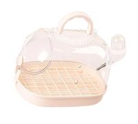 Zktfyshk Boîte de transport transparente pour hamster avec ventilation pour un accès facile et une interaction facile pour petits animaux de compagnie