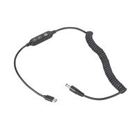 Zktfyshk Câble d'alimentation variable USB C vers 5,5 x 2,1 mm avec réglage électrique réglable, parfait pour une utilisation avec adaptateur d'alimentation du ventilateur