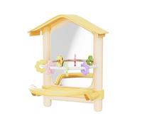 Zktfyshk Cage à mâcher en forme de conure Appendice non mortel en polystyrène Jouet participatif pour oiseau non mortel