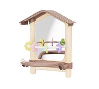 Zktfyshk Cage à mâcher en forme de conure Appendice non mortel en polystyrène Jouet participatif pour oiseau non mortel