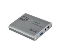 Zktfyshk Carte de capture vidéo 1080p 60 Hz avec fonction d'arrêt en temps réel Boîtier en aluminium Capture en streaming