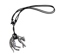 Zktfyshk Chaîne avec pendentif léopard galvanisé à porter au quotidien pour accentuer le décolleté, taille unique, Comme décrit, Comme décrit.