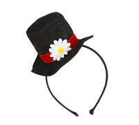 Zktfyshk Chapeau de magicien avec bandeau pour femme élégante et masculine, shopping, réunions en plein air, rendez-vous galants, panama, panama à bord court pour femme, Noir , taille unique